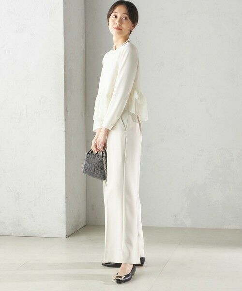 SHIPS / シップス シャツ・ブラウス | kaene:〈洗濯機可能〉フリル ペプラム ロング スリーブ ブラウス（セレモニー対応可） | 詳細2