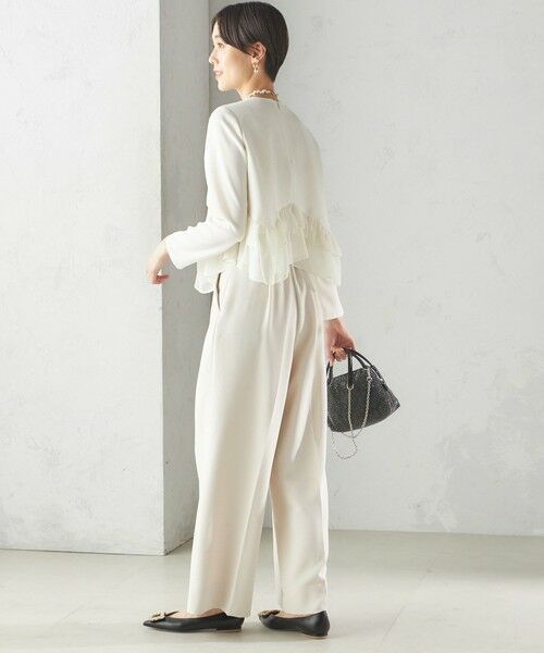 SHIPS / シップス シャツ・ブラウス | kaene:〈洗濯機可能〉フリル ペプラム ロング スリーブ ブラウス（セレモニー対応可） | 詳細3