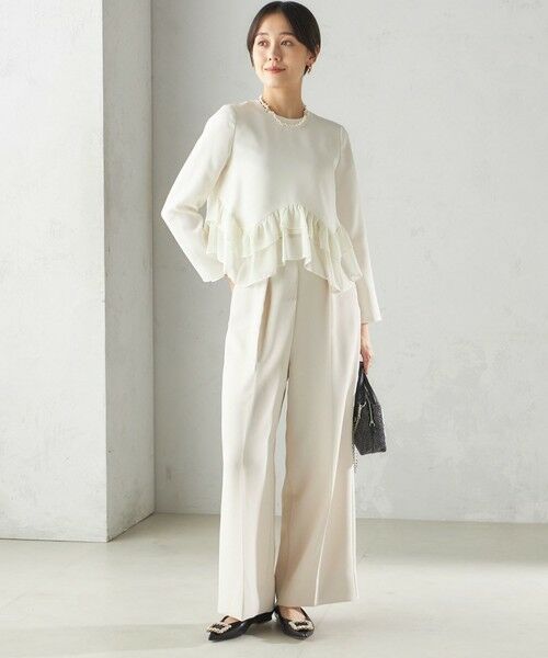 SHIPS / シップス シャツ・ブラウス | kaene:〈洗濯機可能〉フリル ペプラム ロング スリーブ ブラウス（セレモニー対応可） | 詳細6