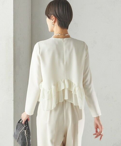 SHIPS / シップス シャツ・ブラウス | kaene:〈洗濯機可能〉フリル ペプラム ロング スリーブ ブラウス（セレモニー対応可） | 詳細9