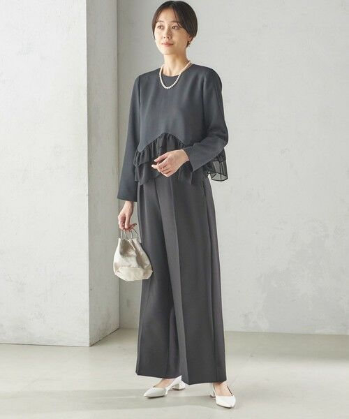 SHIPS / シップス シャツ・ブラウス | kaene:〈洗濯機可能〉フリル ペプラム ロング スリーブ ブラウス（セレモニー対応可） | 詳細19