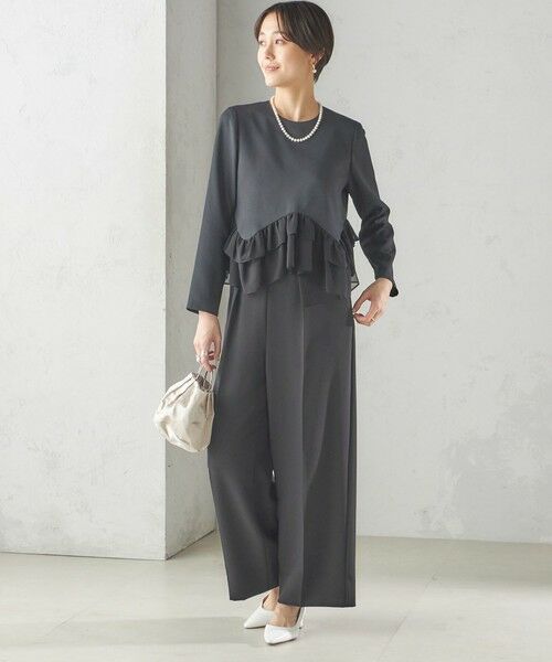 SHIPS / シップス シャツ・ブラウス | kaene:〈洗濯機可能〉フリル ペプラム ロング スリーブ ブラウス（セレモニー対応可） | 詳細20