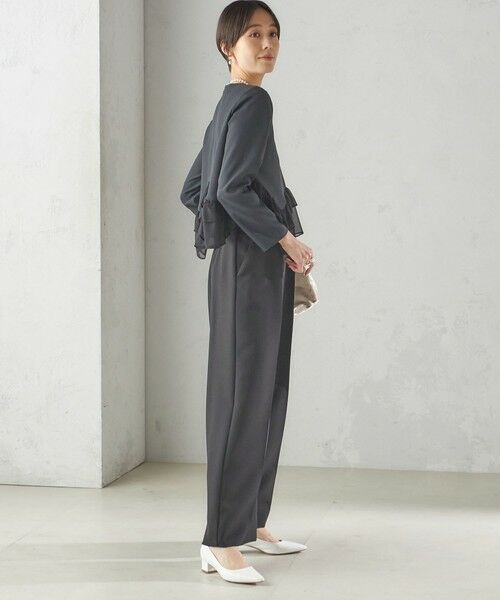 SHIPS / シップス シャツ・ブラウス | kaene:〈洗濯機可能〉フリル ペプラム ロング スリーブ ブラウス（セレモニー対応可） | 詳細23