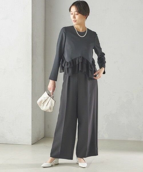 SHIPS / シップス シャツ・ブラウス | kaene:〈洗濯機可能〉フリル ペプラム ロング スリーブ ブラウス（セレモニー対応可） | 詳細24