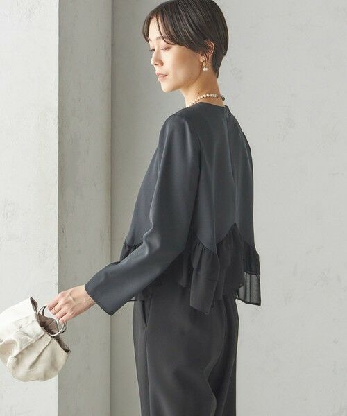 SHIPS / シップス シャツ・ブラウス | kaene:〈洗濯機可能〉フリル ペプラム ロング スリーブ ブラウス（セレモニー対応可） | 詳細27