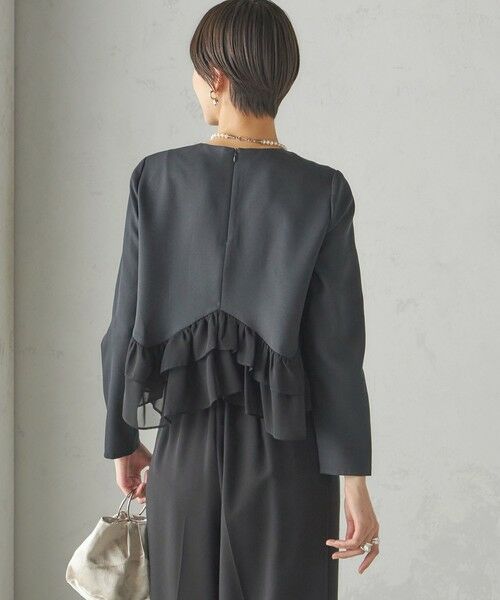 SHIPS / シップス シャツ・ブラウス | kaene:〈洗濯機可能〉フリル ペプラム ロング スリーブ ブラウス（セレモニー対応可） | 詳細28