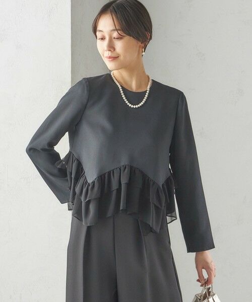 SHIPS / シップス シャツ・ブラウス | kaene:〈洗濯機可能〉フリル ペプラム ロング スリーブ ブラウス（セレモニー対応可） | 詳細30