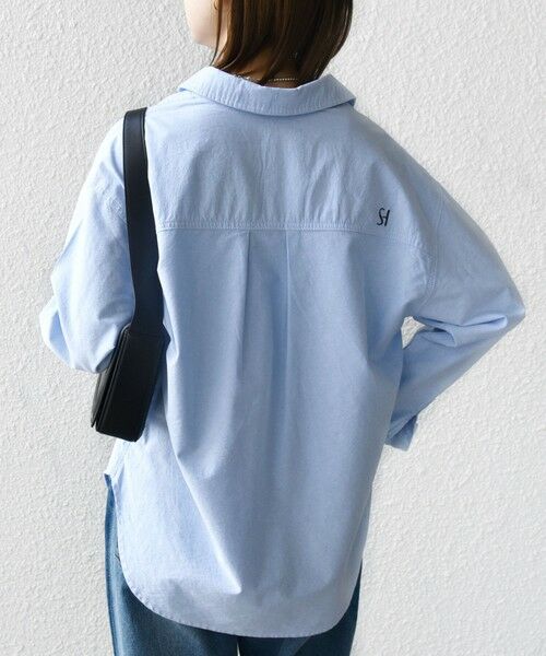 SHIPS / シップス シャツ・ブラウス | 〈洗濯機可能〉ワンポイント 刺繍 スキッパー シャツ | 詳細14