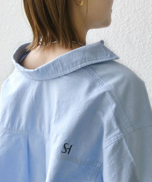 SHIPS / シップス シャツ・ブラウス | 〈洗濯機可能〉ワンポイント 刺繍 スキッパー シャツ | 詳細17