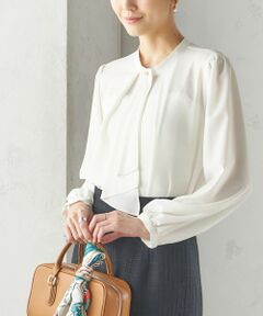 SHIPS / シップス シャツ・ブラウス | 〈手洗い可能〉ボウタイ ソリッド 長袖 ブラウス
