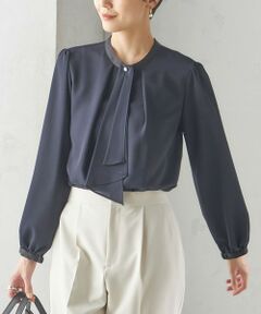 SHIPS / シップス シャツ・ブラウス | 〈手洗い可能〉ボウタイ ソリッド 長袖 ブラウス