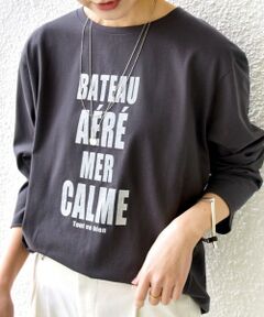 SHIPS / シップス Tシャツ | 〈洗濯機可能〉プラチナヴェール 長袖 ロゴ TEE