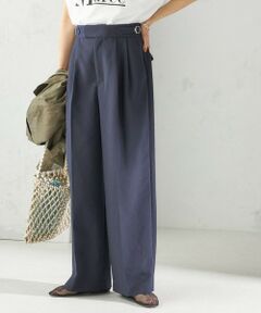 新品タグ付き【モノビ】 イージーパンツ リラックスパンツ 紺 S(S-M)