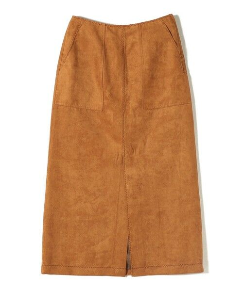 SHIPS / シップス ミニ・ひざ丈スカート | ポリエステルスエード ポケット スカート | 詳細9