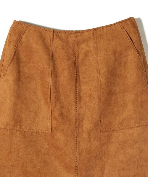 SHIPS / シップス ミニ・ひざ丈スカート | ポリエステルスエード ポケット スカート | 詳細13