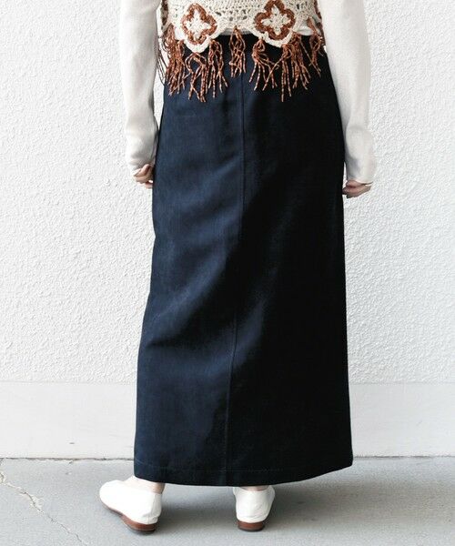 SHIPS / シップス ミニ・ひざ丈スカート | ポリエステルスエード ポケット スカート | 詳細23