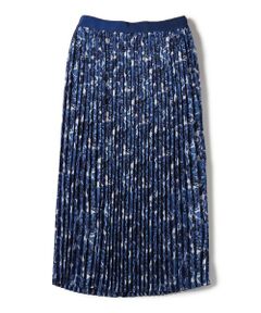 SHIPS / シップス ミニ・ひざ丈スカート | SHIPS Primary Navy Label:グログラン ベルト プリーツ スカート