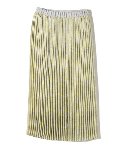 SHIPS / シップス ミニ・ひざ丈スカート | SHIPS Primary Navy Label:グログラン ベルト プリーツ スカート | 詳細1