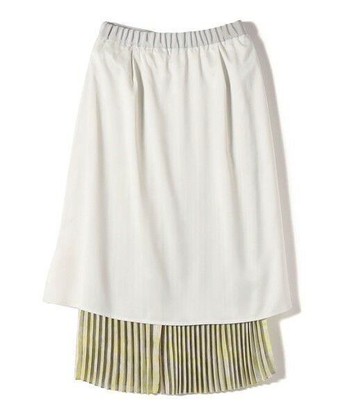 SHIPS / シップス ミニ・ひざ丈スカート | SHIPS Primary Navy Label:グログラン ベルト プリーツ スカート | 詳細3