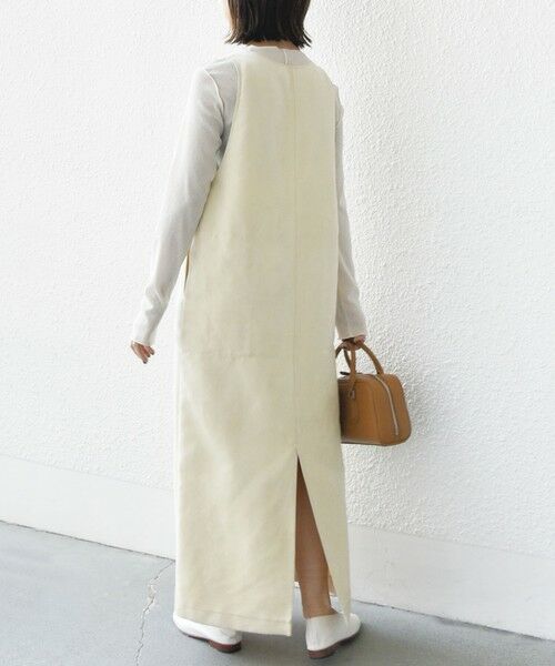 SHIPS / シップス ロング・マキシ丈ワンピース | ポリエステルスエード 2WAY ワンピース | 詳細3