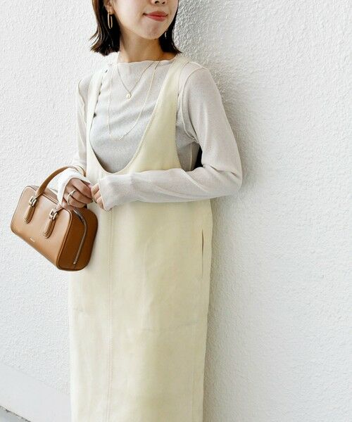 SHIPS / シップス ロング・マキシ丈ワンピース | ポリエステルスエード 2WAY ワンピース | 詳細4