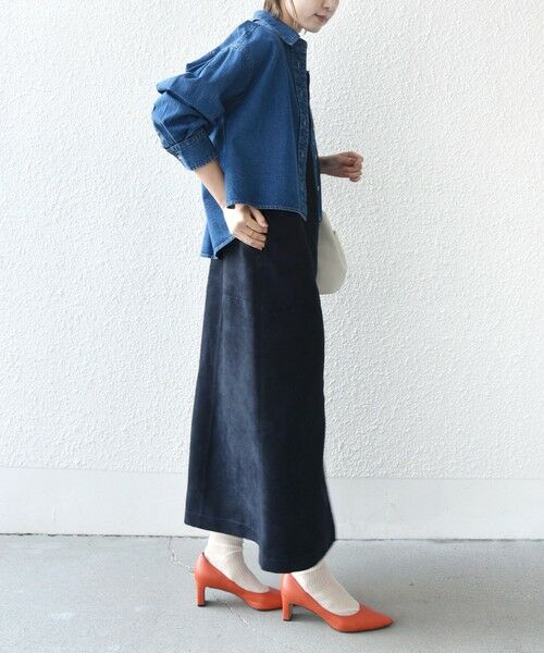 SHIPS / シップス ロング・マキシ丈ワンピース | ポリエステルスエード 2WAY ワンピース | 詳細18