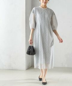 セール】 〈手洗い可能〉異素材 コンビ フロント ボタン