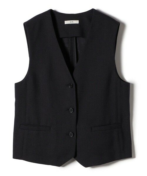 SHIPS / シップス ベスト | 〈手洗い可能〉Asami 麻調合繊 ショート ジレ | 詳細25