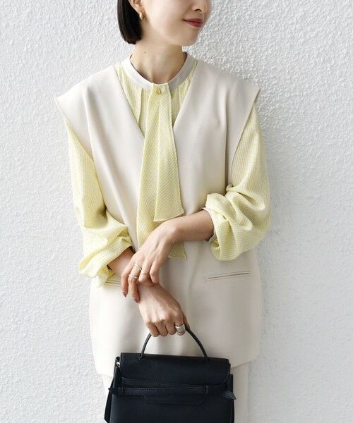 SHIPS / シップス ベスト | 〈手洗い可能〉プルオーバー ベスト（セットアップ対応） | 詳細17