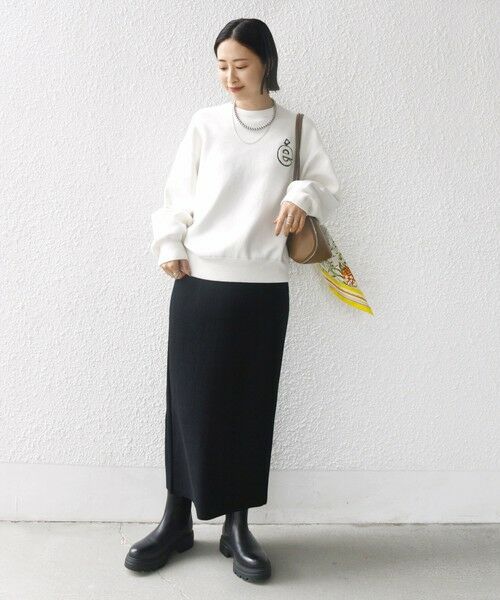 SHIPS / シップス ニット・セーター | 〈手洗い可能〉ロゴ ワッペン ロング スリーブ プルオーバー | 詳細1