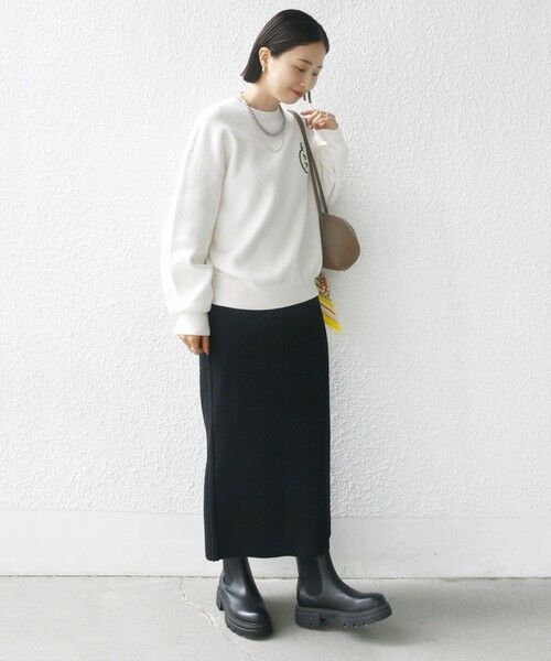 SHIPS / シップス ニット・セーター | 〈手洗い可能〉ロゴ ワッペン ロング スリーブ プルオーバー | 詳細4