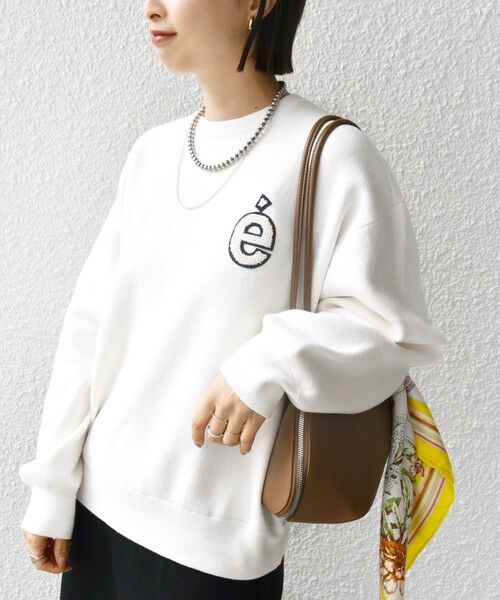 SHIPS / シップス ニット・セーター | 〈手洗い可能〉ロゴ ワッペン ロング スリーブ プルオーバー | 詳細5