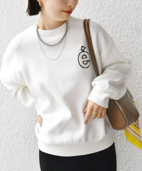 SHIPS / シップス ニット・セーター | 〈手洗い可能〉ロゴ ワッペン ロング スリーブ プルオーバー | 詳細8