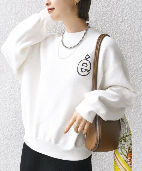 SHIPS for women/シップスウィメン 〈手洗い可能〉ロゴ ワッペン ロング スリーブ プルオーバー ナチュラル ONE SIZE SHIPS for women/シップスウィメン 〈手洗い可能〉ロゴ ワッペン ロング スリーブ プルオーバー ナチュラル ONE SIZE