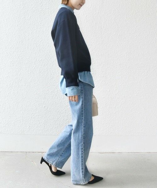 SHIPS / シップス ニット・セーター | 〈手洗い可能〉ロゴ ワッペン ロング スリーブ プルオーバー | 詳細14