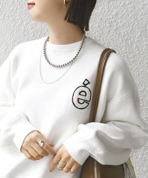 SHIPS / シップス ニット・セーター | 〈手洗い可能〉ロゴ ワッペン ロング スリーブ プルオーバー | 詳細11