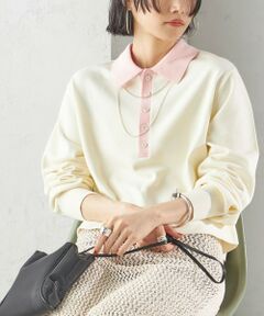 SHIPS / シップス ニット・セーター | 〈手洗い可能〉配色 ポロカラー プルオーバー