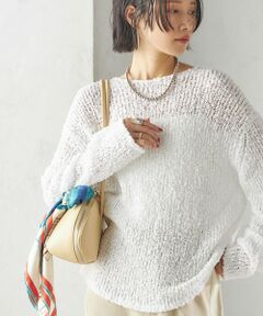 SHIPS / シップス ニット・セーター | 〈手洗い可能〉ループヤーン ボートネック プルオーバー