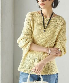 SHIPS / シップス ニット・セーター | 〈手洗い可能〉ループヤーン ボートネック プルオーバー