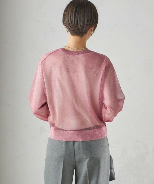 〈手洗い可能〉イタリーヤーン ラメ ショート カーディガン セール】 〈手洗い可能〉イタリーヤーン ラメ ショート