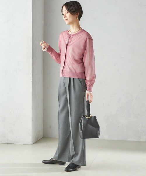 SHIPS / シップス カーディガン・ボレロ | 〈手洗い可能〉イタリーヤーン ラメ ショート カーディガン | 詳細3