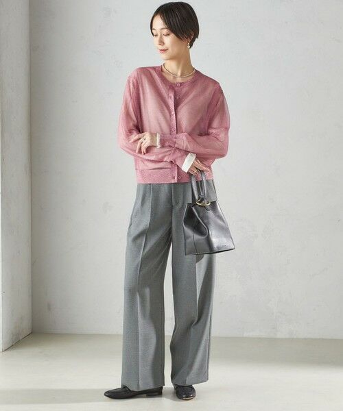 SHIPS / シップス カーディガン・ボレロ | 〈手洗い可能〉イタリーヤーン ラメ ショート カーディガン | 詳細6