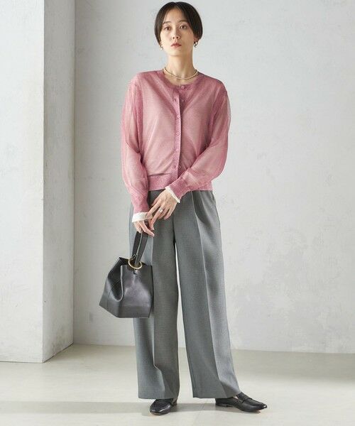 SHIPS / シップス カーディガン・ボレロ | 〈手洗い可能〉イタリーヤーン ラメ ショート カーディガン | 詳細7