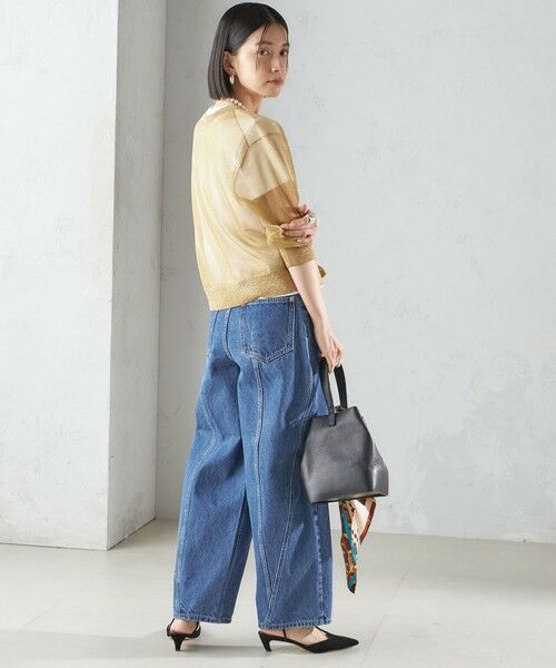 SHIPS for women / シップスウィメン 〈手洗い可能〉イタリーヤーン ラメ ショート カーディガン セール】〈手洗い可能〉イタリーヤーン ラメ ショート