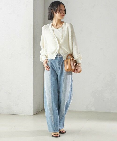 SHIPS / シップス カーディガン・ボレロ | 〈手洗い可能〉ペーパー ポリエステル Vネック カーディガン | 詳細11