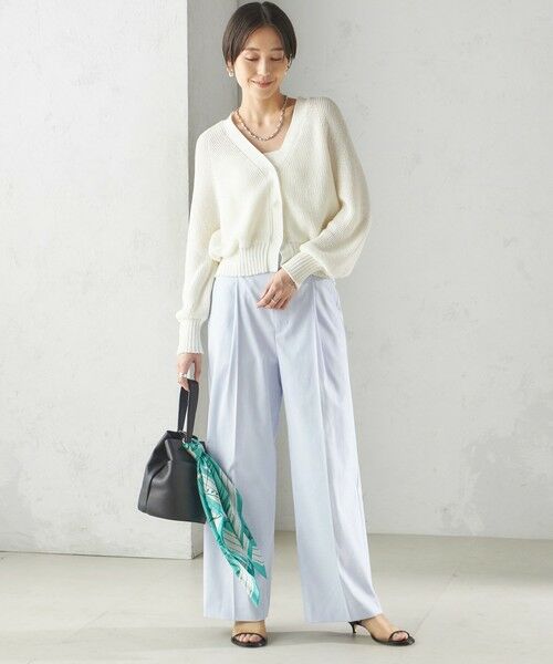 SHIPS / シップス カーディガン・ボレロ | 〈手洗い可能〉ペーパー ポリエステル Vネック カーディガン | 詳細15