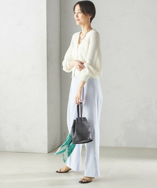 SHIPS / シップス カーディガン・ボレロ | 〈手洗い可能〉ペーパー ポリエステル Vネック カーディガン | 詳細16