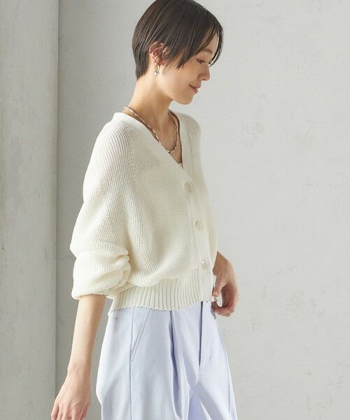 SHIPS / シップス カーディガン・ボレロ | 〈手洗い可能〉ペーパー ポリエステル Vネック カーディガン | 詳細19