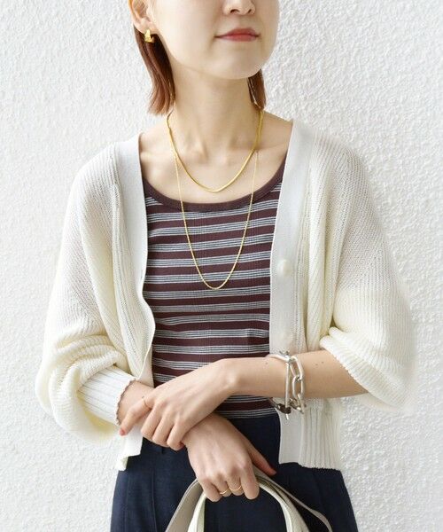 SHIPS / シップス カーディガン・ボレロ | 〈手洗い可能〉ペーパー ポリエステル Vネック カーディガン | 詳細23