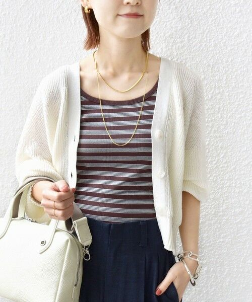 SHIPS / シップス カーディガン・ボレロ | 〈手洗い可能〉ペーパー ポリエステル Vネック カーディガン | 詳細26